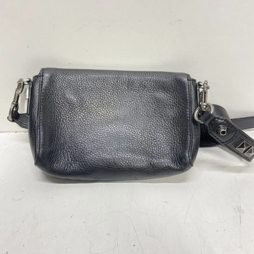 Marc Jacobs Designer Recruit Chipped Black Studded Crossbody Bag Purse